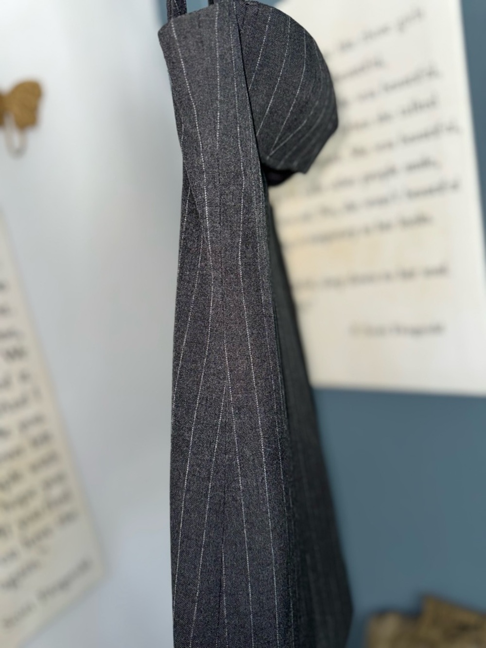 Retrofete Black Pinstripe Cutout Mini Dress updated with pictures - Picture 15 of 15